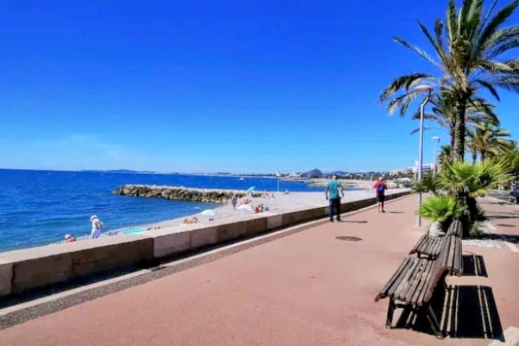 Cocon Marin 4 Studio Proche Mer Parking Wifi Cagnes-sur-Mer Exteriér fotografie